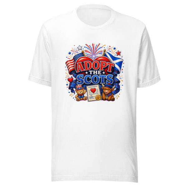 ADOPT THE SCOTS Scots-fourth-july-20260623 Graphic Tee mockup 2