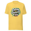 Caffeine And Consequences Graphic Tee mockup 5