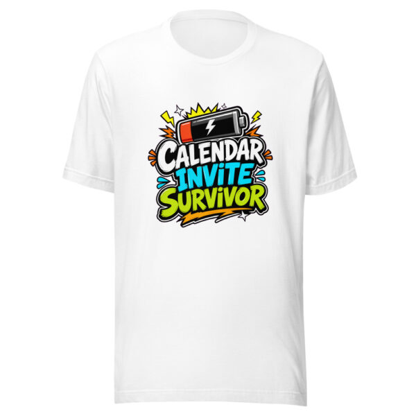 Calendar Invite Survivor Graphic Tee mockup 2