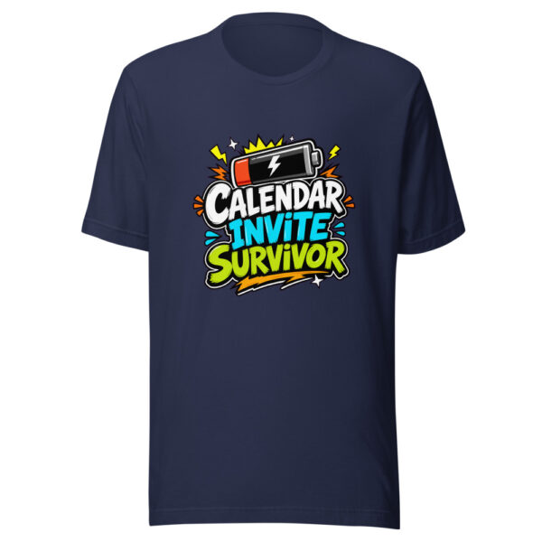 Calendar Invite Survivor Graphic Tee mockup 3