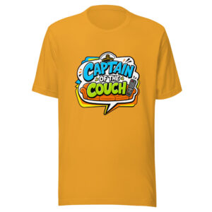 Captain Of The Couch Graphic Tee mockup 1 Captain Of The Couch Graphic Tee front view