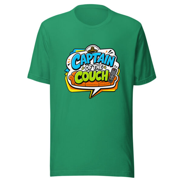 Captain Of The Couch Graphic Tee mockup 3