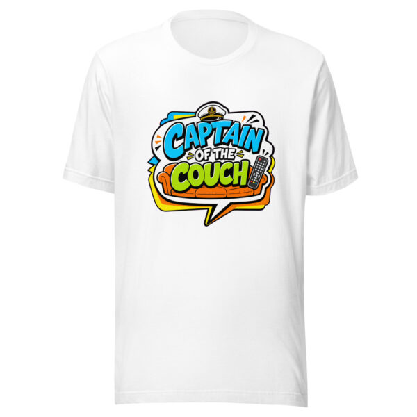 Captain Of The Couch Graphic Tee mockup 8