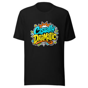 Casually Dramatic Graphic Tee front view
