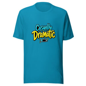 Casually Dramatic Graphic Tee mockup 1 Casually Dramatic Graphic Tee front view