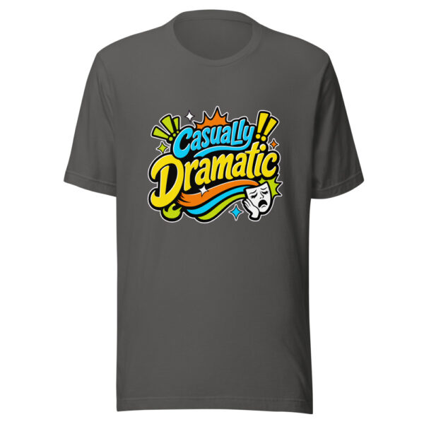 Casually Dramatic Graphic Tee mockup 3 Casually Dramatic Graphic Tee mockup 3