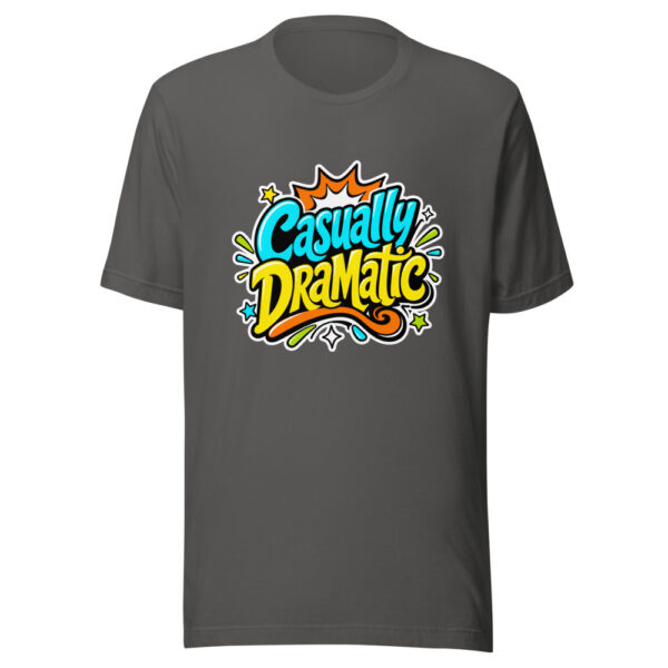 Casually Dramatic Graphic Tee mockup 3 Casually Dramatic Graphic Tee mockup 3