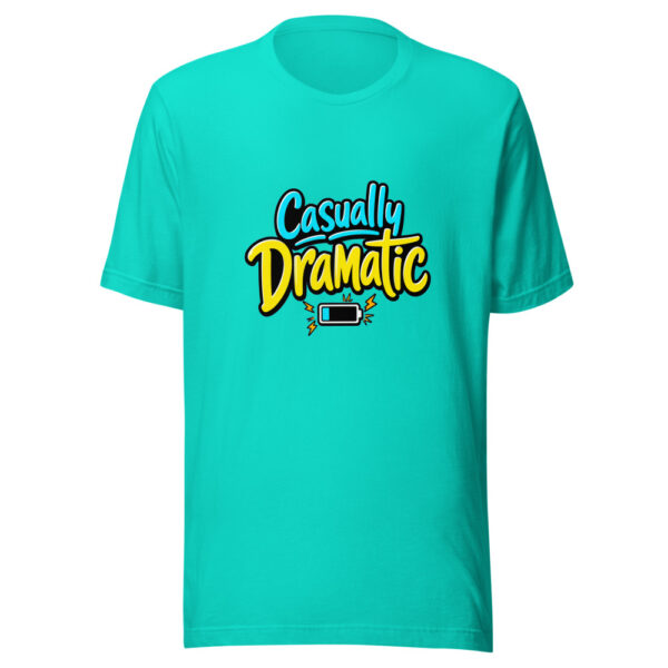 Casually Dramatic Graphic Tee mockup 4