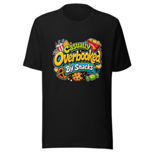 Casually Overbooked By Snacks Graphic Tee