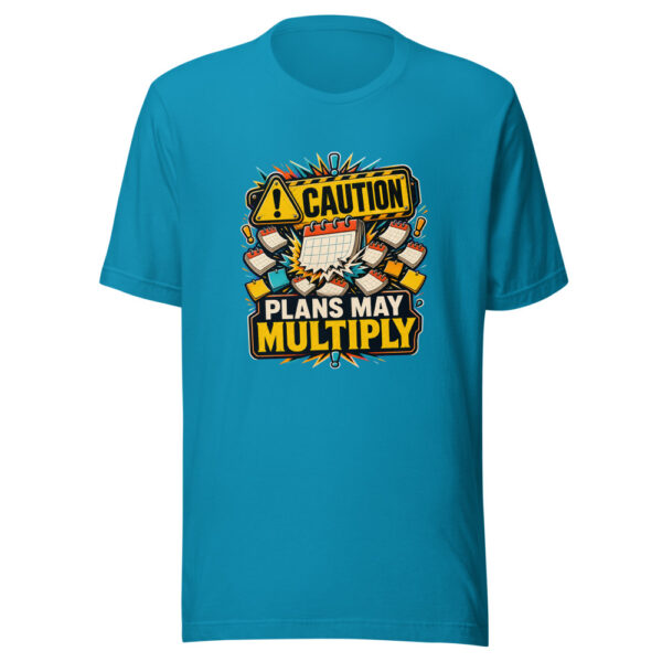 Caution Plans May Multiply Heartbeat-20260614-hilarious-fresh-codex Graphic Tee mockup 2