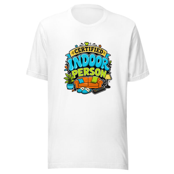 Certified Indoor Person Graphic Tee mockup 2