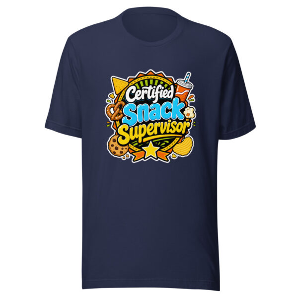 Certified Snack Supervisor Graphic Tee mockup 2 Certified Snack Supervisor Graphic Tee mockup 2