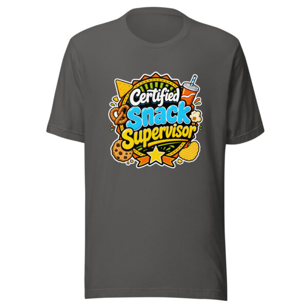 Certified Snack Supervisor Graphic Tee mockup 3 Certified Snack Supervisor Graphic Tee mockup 3