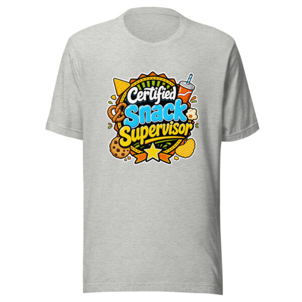 Certified Snack Supervisor Graphic Tee mockup 4 Certified Snack Supervisor Graphic Tee mockup 4