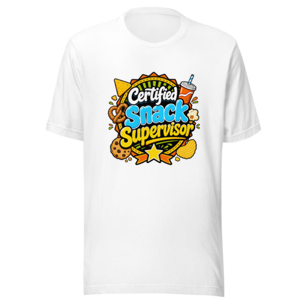 Certified Snack Supervisor Graphic Tee mockup 5 Certified Snack Supervisor Graphic Tee mockup 5