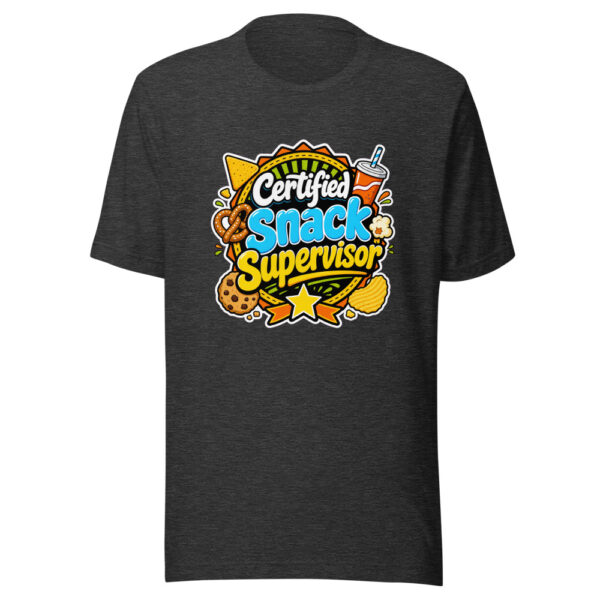 Certified Snack Supervisor Graphic Tee mockup 7