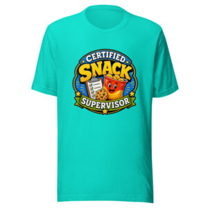 Certified Snack Supervisor Heartbeat-20260613-hilarious-codex Graphic Tee mockup 1 Certified Snack Supervisor Heartbeat-20260613-hilarious-codex Graphic Tee front view