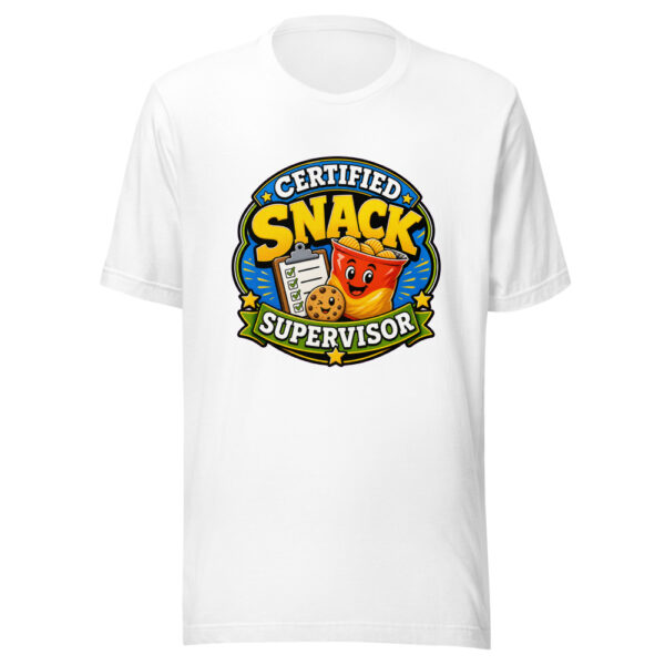 Certified Snack Supervisor Heartbeat-20260613-hilarious-codex Graphic Tee mockup 3 Certified Snack Supervisor Heartbeat-20260613-hilarious-codex Graphic Tee mockup 3