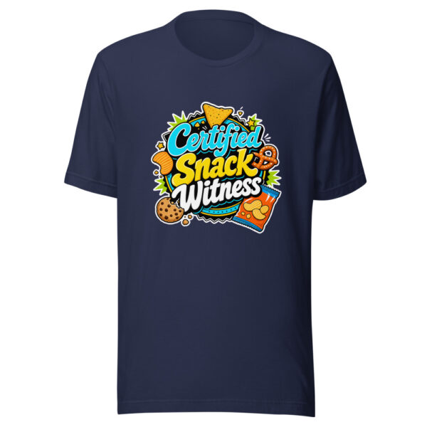 Certified Snack Witness Graphic Tee mockup 4
