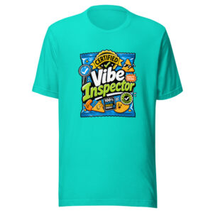 Certified Vibe Inspector Graphic Tee mockup 1 Certified Vibe Inspector Graphic Tee front view