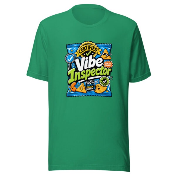 Certified Vibe Inspector Graphic Tee mockup 4