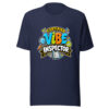 Certified Vibe Inspector Graphic Tee mockup 4