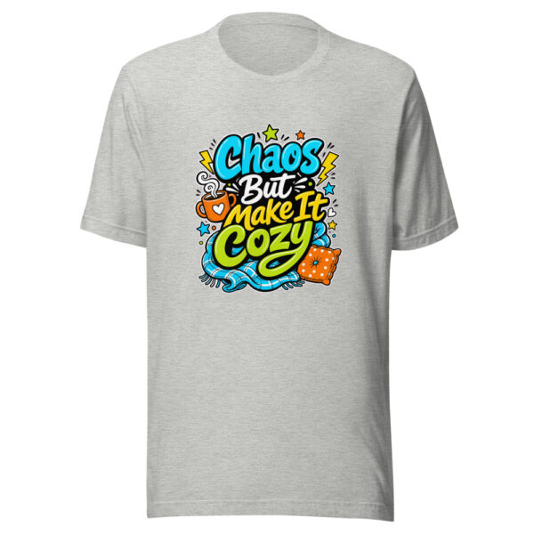 Chaos But Make It Cozy Graphic Tee mockup 1 Chaos But Make It Cozy Graphic Tee front view