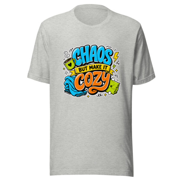 Chaos But Make It Cozy Graphic Tee mockup 4 Chaos But Make It Cozy Graphic Tee mockup 4