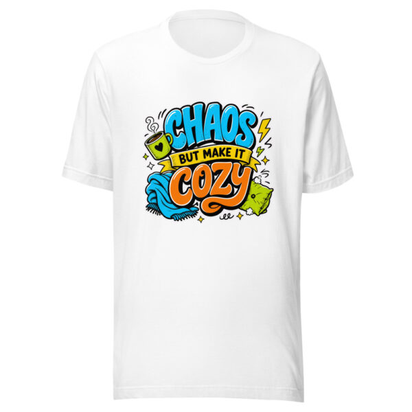 Chaos But Make It Cozy Graphic Tee mockup 5 Chaos But Make It Cozy Graphic Tee mockup 5
