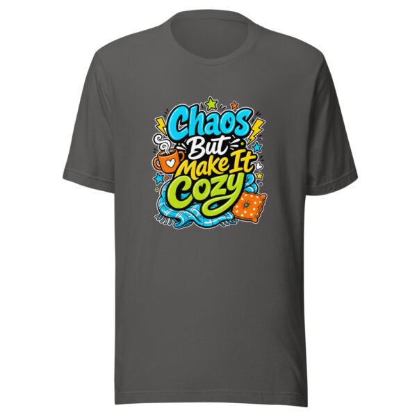 Chaos But Make It Cozy Graphic Tee mockup 5 Chaos But Make It Cozy Graphic Tee mockup 5