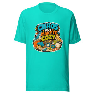 Chaos But Make It Cozy Heartbeat-20260613-hilarious-codex Graphic Tee mockup 1 Chaos But Make It Cozy Heartbeat-20260613-hilarious-codex Graphic Tee front view
