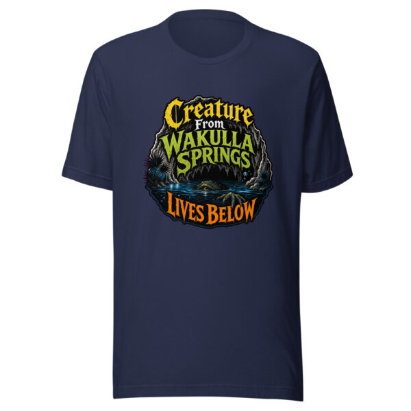 Creature From Wakulla Springs Lives Below Wakulla-springs-creature-scary Graphic Tee mockup 2 Creature From Wakulla Springs Lives Below Wakulla-springs-creature-scary Graphic Tee mockup 2