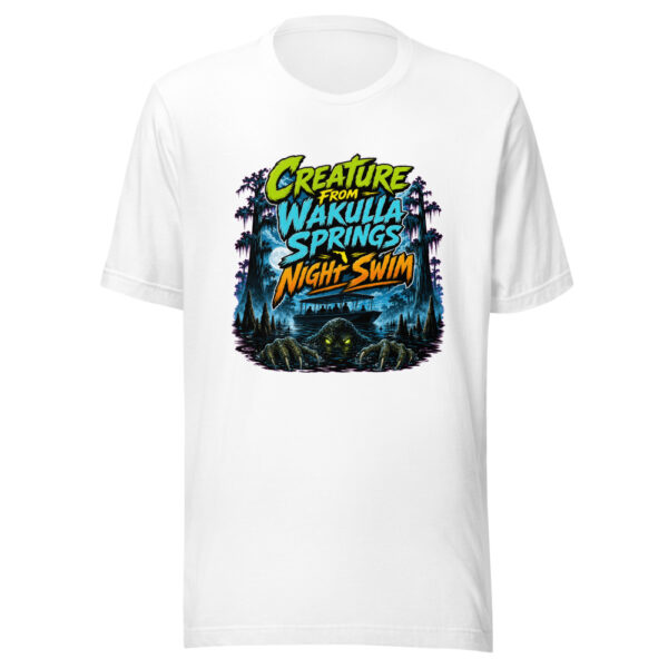 Creature From Wakulla Springs Night Swim Wakulla-springs-creature-scary Graphic Tee mockup 5 Creature From Wakulla Springs Night Swim Wakulla-springs-creature-scary Graphic Tee mockup 5