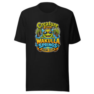 Creature From Wakulla Springs Swim Club Wakulla-springs-creature Graphic Tee mockup 1 Creature From Wakulla Springs Swim Club Wakulla-springs-creature Graphic Tee front view