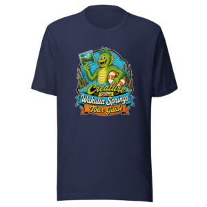 Creature From Wakulla Springs Tour Guide Wakulla-springs-creature Graphic Tee front view