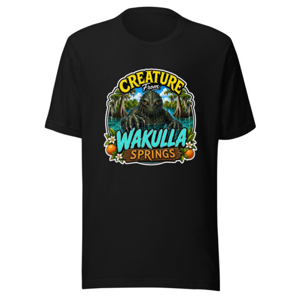 Creature From Wakulla Springs Wakulla-springs-creature-remix Graphic Tee mockup 1 Creature From Wakulla Springs Wakulla-springs-creature-remix Graphic Tee front view