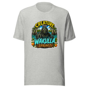 Creature From Wakulla Springs Wakulla-springs-creature-remix Graphic Tee mockup 1 Creature From Wakulla Springs Wakulla-springs-creature-remix Graphic Tee front view
