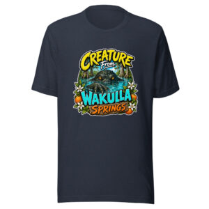 Creature From Wakulla Springs Wakulla-v2d Graphic Tee mockup 1 Creature From Wakulla Springs Wakulla-v2d Graphic Tee front view