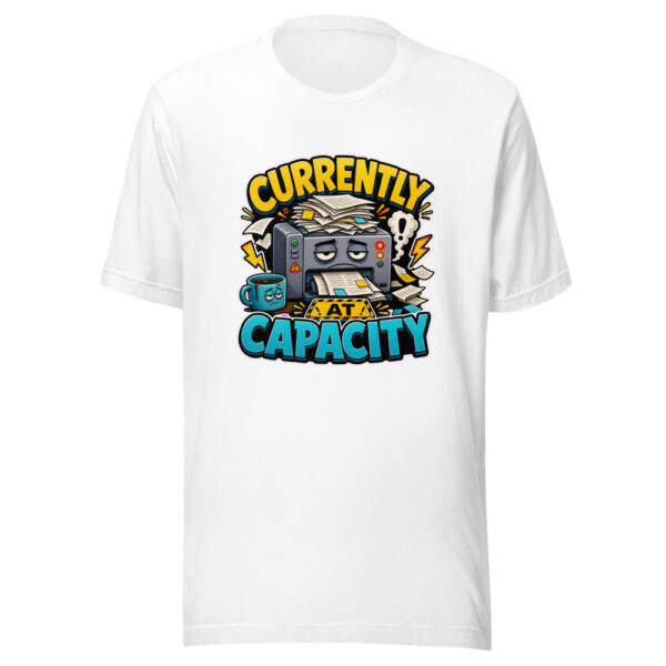 CURRENTLY AT CAPACITY Heartbeat-20260614-hilariousshirt-codex Graphic Tee mockup 3 CURRENTLY AT CAPACITY Heartbeat-20260614-hilariousshirt-codex Graphic Tee mockup 3