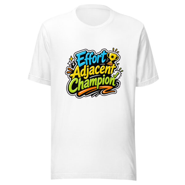 Effort Adjacent Champion Graphic Tee mockup 2