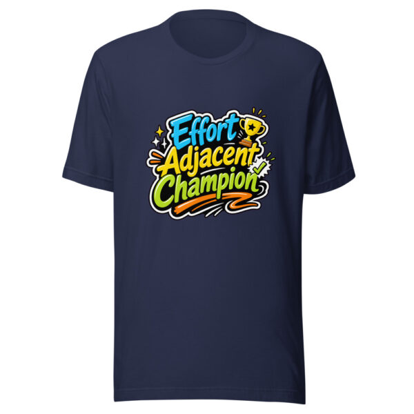 Effort Adjacent Champion Graphic Tee mockup 3