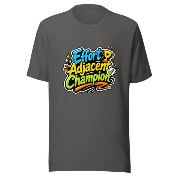 Effort Adjacent Champion Graphic Tee mockup 4