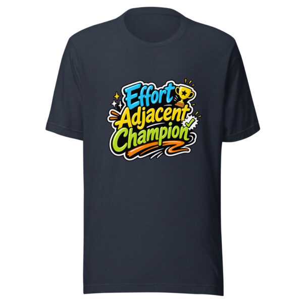 Effort Adjacent Champion Graphic Tee mockup 7