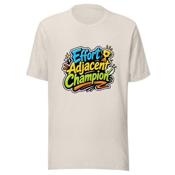 Effort Adjacent Champion Graphic Tee mockup 8