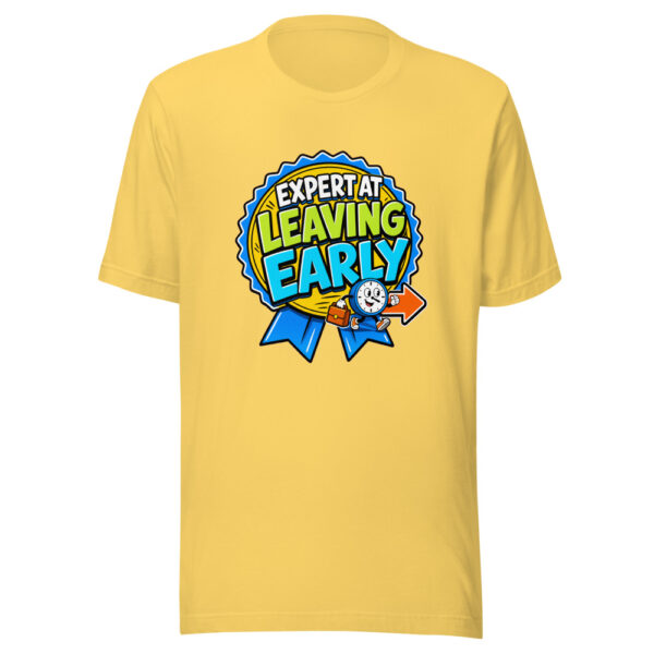 Expert At Leaving Early Graphic Tee mockup 5