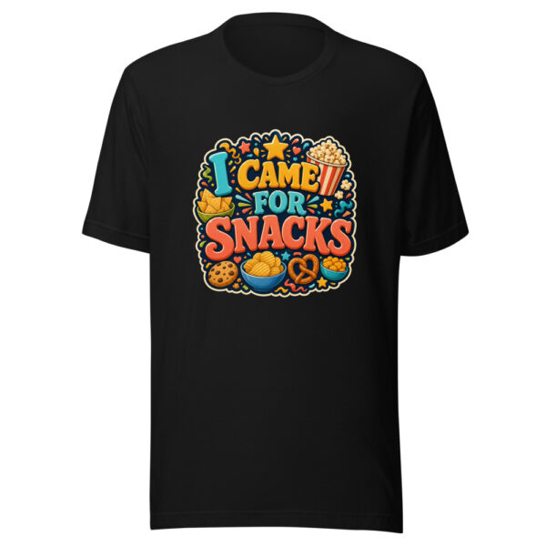 I CAME FOR SNACKS Heartbeat-20260623-codex-fallback Graphic Tee mockup 3