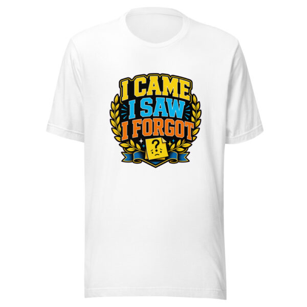 I Came. I Saw. I Forgot. Heartbeat-20260613-hilarious-codex Graphic Tee mockup 3
