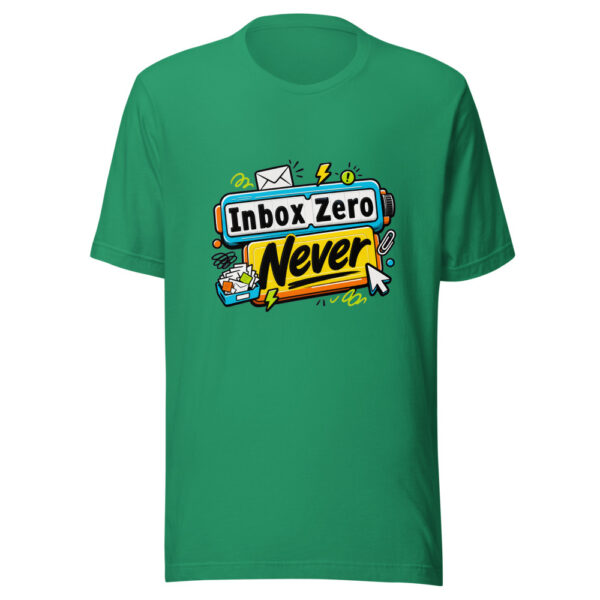 Inbox Zero Never Graphic Tee mockup 3