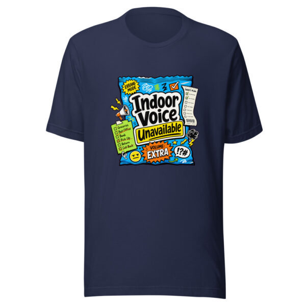 Indoor Voice Unavailable Graphic Tee mockup 2 Indoor Voice Unavailable Graphic Tee mockup 2