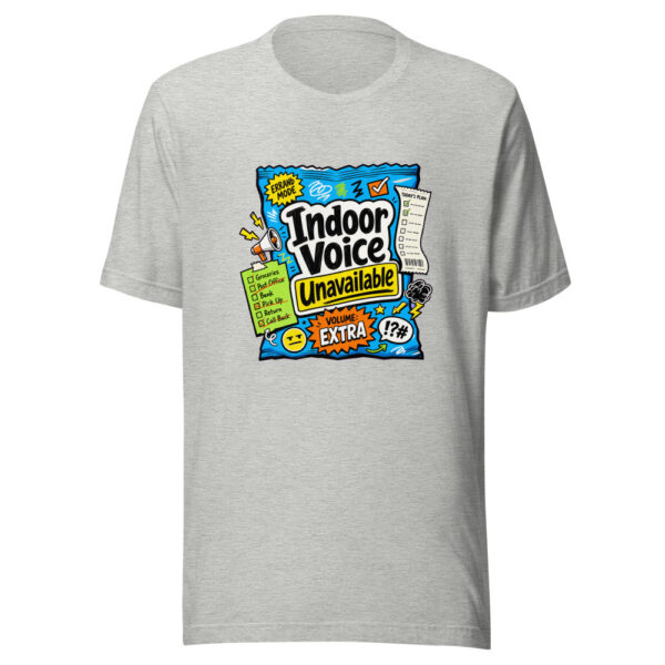 Indoor Voice Unavailable Graphic Tee mockup 4 Indoor Voice Unavailable Graphic Tee mockup 4